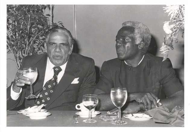 Juan Zapata Olivella and Carlos Moore (L-R), Conference on Negritude, Ethnicity and Afro Cultures in the Americas - Recto